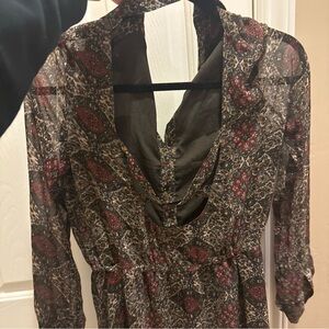 Lucca Couture Urban Outfitters Style Paisley High-Low Dress